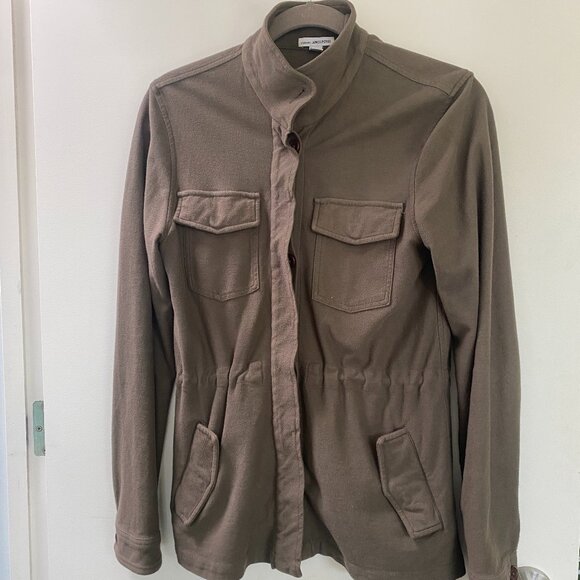 Standard James Perse Utility Drawstring Jacket Coat Black Size 4 (ish) - Picture 1 of 5